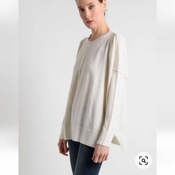 LOU Tricot Cashmere Hooded Oversized Sweater - Picture 1 of 6